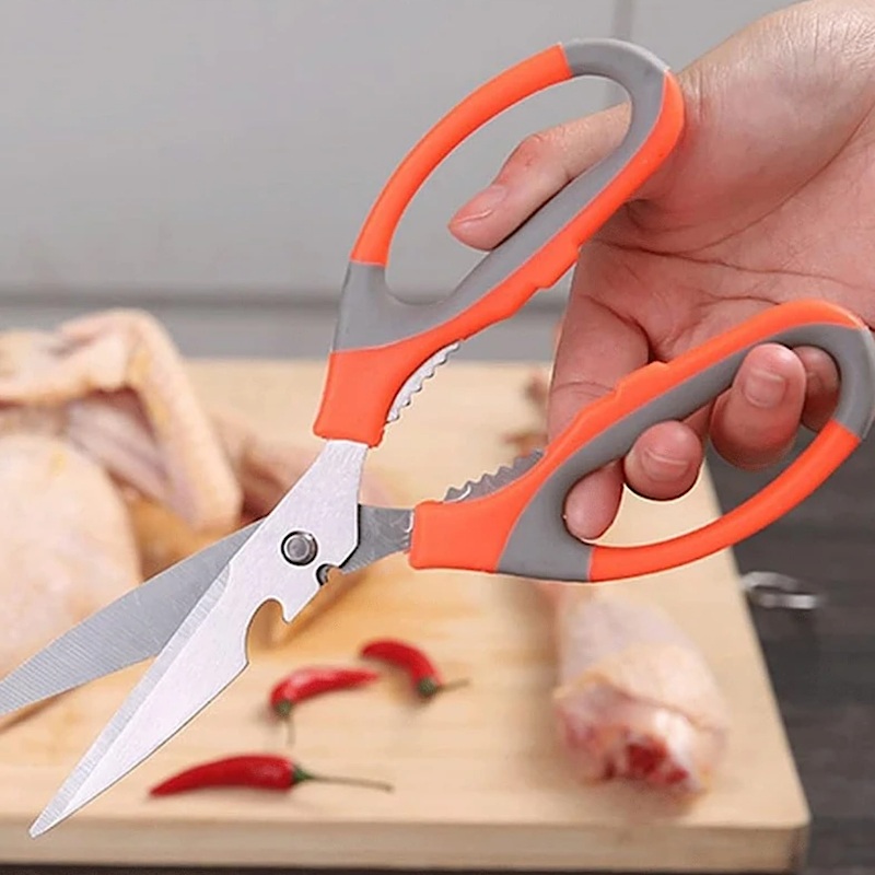 قیچی استیل ضدزنگ چندکاره حرفه ای