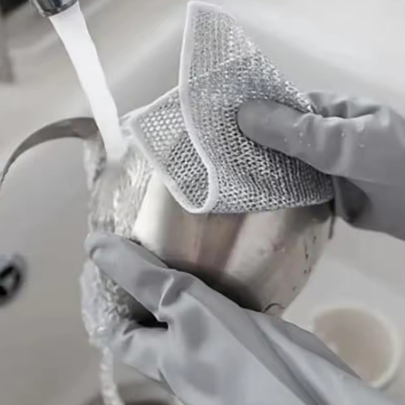 اسکاچ و دستمال توری مدل دو لایه بسته 3 عددی